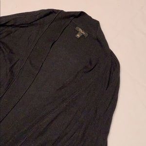 Cupio Long Black Cardigan with Pockets Size Medium